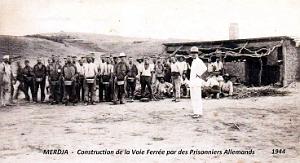 Merdja - Construction Voie Ferree - Prisonniers Allemands - 1944